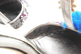 Dolce & Gabbana Vally Black Glitter Mink Fur Pumps Size 40 Eb0626lcrde