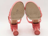 Chanel Goatskin Parthenon Platform Heels Pink Size 36 Aa0525crsa