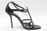 Yves Saint Laurent Patent Leather Cassandra Ankle Strap Heels Size 40 Eb226lxzsa