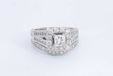 Approx. 1.46ctw Diamond Wedding Set In 14k White Gold 9.5g Size 8.5 Eb0724cxzsa