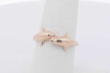 14k Yellow Gold Dolphin Ring 2.9 Grams Size 6.25 Eb0426lcrsa