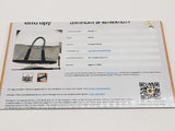 Hermes 36 Garden Party Gray Coated Canvas Black Leather Tote Bag Do1125wcrde