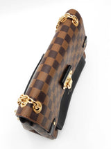 Louis Vuitton Vavin Pm Bag In Damier Ebene Coated Canvas & Black Leather Fw0726czxdu