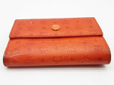 Mcm Orange Patent Leather Wallet Do0525rxde