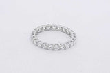 1.38cttw Lab Grown Diamond Eternity Band 14k White Gold 1.4g Size 6 Eb0826pxzsa