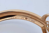 Louis Vuitton Monogram 18k Yellow Gold Hinged Bangle Bracelet 32.3g Eb0226oxxzde