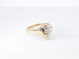 0.50 Cttw Diamond & 14k Yellow Gold Bypass Ring 4.6 Grams Size 6 Fw0926wrxdu