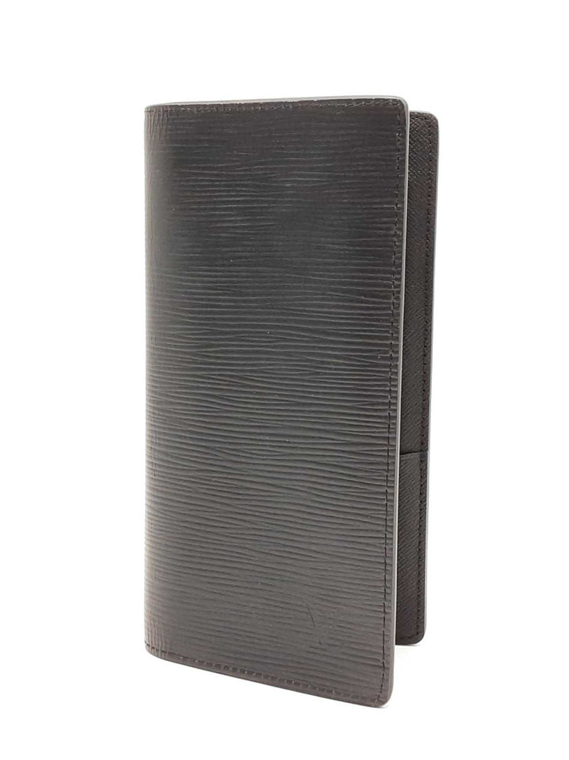 Louis Vuitton Brazza Long Bifold Wallet In Black Epi Leather Fw0225lrzdu