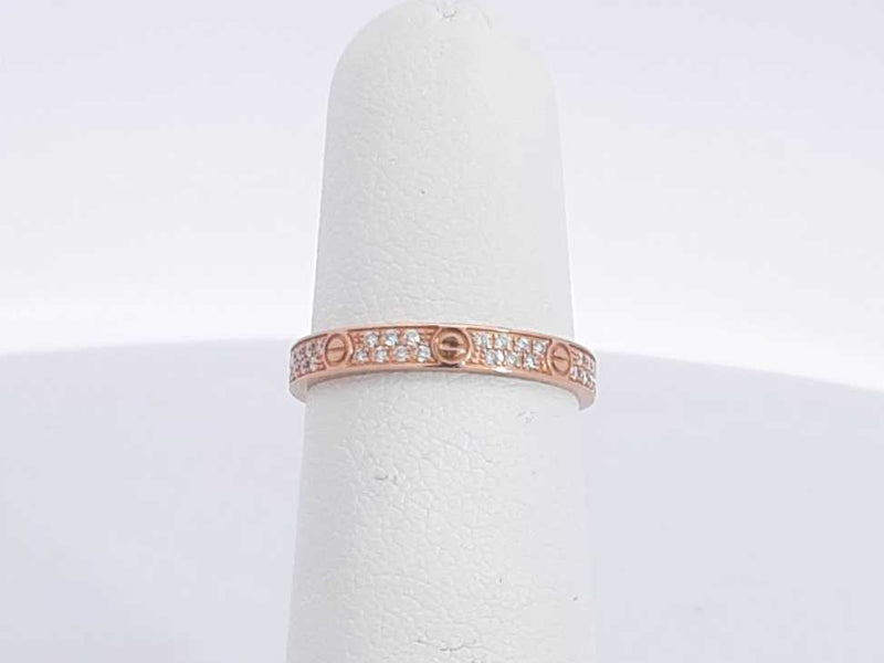 Cartier 18k Rose Gold 3.1 Grams Mini Love Ring Size 5 Aa0625ozxzsa