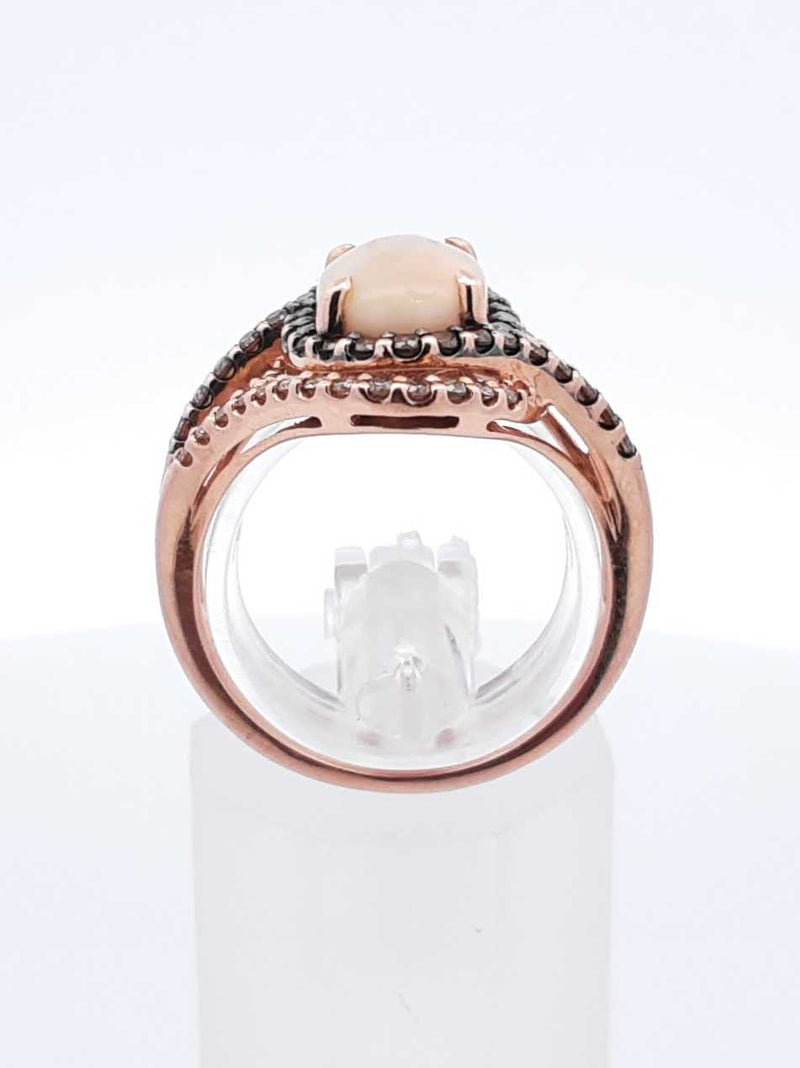 Le Vian Opal & Diamond 14k Strawberry Gold Ring 5.1 Grams Size 7 Fw0225wxzdu