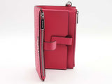 Michael Kors Fulton Phone Case Zip Around Pink Wallet Aa0726lrsa