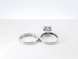1.79 Cttw Diamond & 14k White Gold Halo Bridal Set 6.5 Grams Size 5 Fw0726erzdu