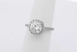 1.19ctttw Diamond Ring In 18k White Gold 3.1 Grams Size 5 Eb0425llzxsa