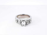 0.65 Ctw Diamond Platinum Skeleton Engagement Ring 13.6 Grams Size 5 Fw1025crxdu