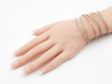 7.74 Cttw Diamond & 14k Tricolor Gold Set Of 7 Bangles 53.3g 7 Inch Fw0826przxdu