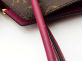 Louis Vuitton Monogram Canvas Magenta Leather Kimono Tote Bag Eb0526lcrrsa