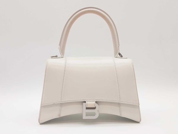 Balenciaga Hourglass Small White Top Handle Bag Sd0925rzxde