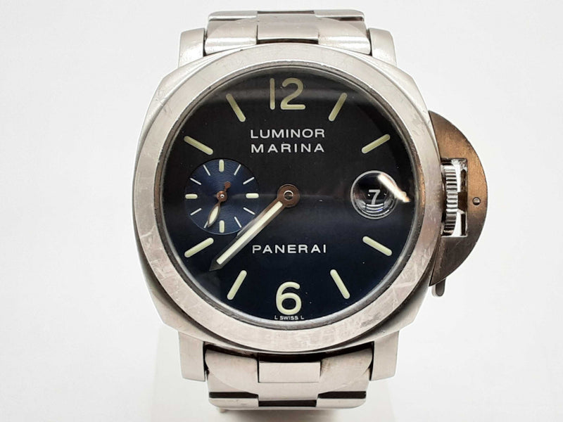 Panerai 44 Luminor Marina Black Dial Steel Automatic Watch Do1124wrxzde