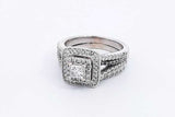 Approx. 0.45ctw Diamond Ring In 14k White Gold 8.1 Grams Size 6 Eb0125isrsa