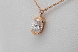 2.6cttw Lab Grown Oval Diamond Station Necklace 14k Yellow Gold 4.1g Eb826llrxsa