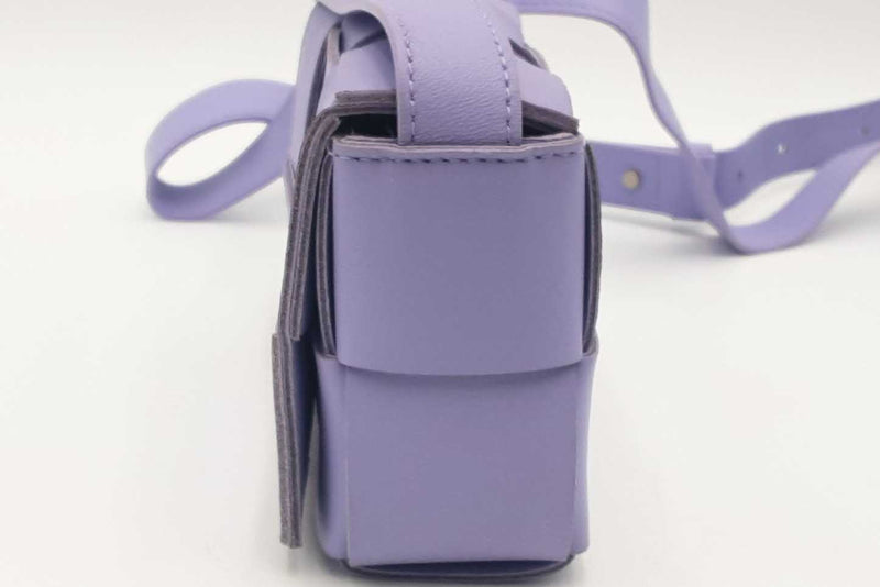 Bottega Veneta Wisteria Purple Intrecciato Mini Cassette Crossbody