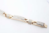 6.6cttw Diamond Bracelet In 14k Yellow Gold 72.5 Grams 8.75 Inch Eb0726ixxzde
