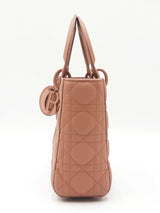 Christian Dior My Abc Dior In Matte Cannage-quilted Beige Leather Fw0926loxzdu