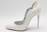 Christian Louboutin White Patent Leather Hot Chick Heels Size 37 Eb0726orxsa