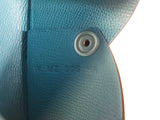 Hermes Calvi Celeste Blue Epsom Snap Card Holder Do0925oxzde