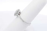 0.26ctw Diamond Ring In 10k White Gold 2.7 Grams Size 6.75 Eb1025oxrdu