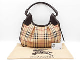 Burberry Brooklyn Hobo Bag In Haymarket Check Coated Canvas Fw0426ozxdu