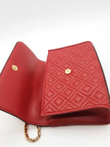 Tory Burch Fleming Red Leather Shoulder Bag Eb0726pxde