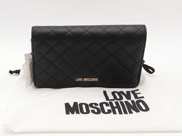 Moschino Borsa Nappa Pu Quilted Nero Black Handbag Aa0625wrsa