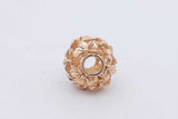 14k Yellow Gold Flower Bead Charm 6.1 Grams Eb0526wcrsa