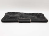 Marni Black Crinkled Patent Leather Large Clutch Do0526lxzde