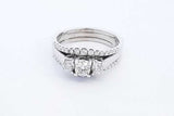 0.75cttw Diamond 14k White Gold Ring 8.3 Grams Size 11 Eb0526crxde