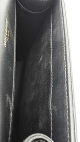 Yves Saint Laurent Small Kate Chain Bag In Alabaster & Black Leather Fw0926ezxdu