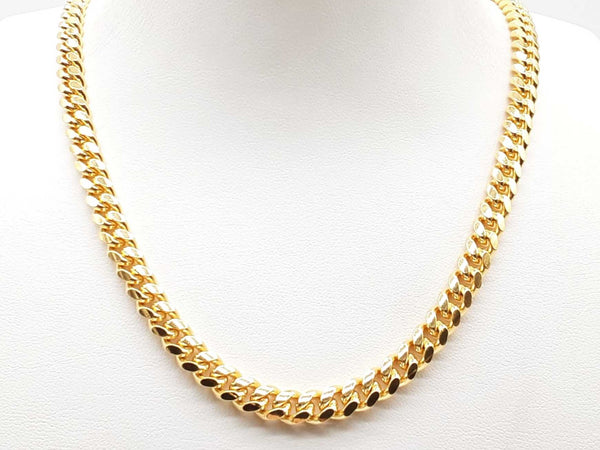 92.5% Sterling Silver 58g 22 In Gold Plated Cuban Link Chain Lh0224lrxde