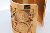 Chanel Coco Chanel Medallion & Rococo Cuff Bracelet Eb1026irxde