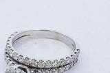2.4cttw Diamond Ring In 18k White Gold 4.4 Grams Size 7.5 Eb1026wxxzde