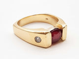 Ruby Solid 14k Yellow Gold 20.1g Ring Size 14.25 Do0526lcxzde