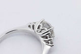 1.0ctw Center Round Diamond Ring 14k White Gold 2.5 Grams Size 4.75 Eb0526lwcrsa