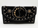 Christian Louboutin Loubi54 Embellished Black Suede Crossbody Bag Do0825pzxde