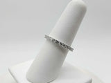 1.12 Dwt Lab Grown Diamond 2.4 Grams 14k White Gold Rings Size 6.5 Mk0625wcrmia