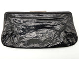 Marni Black Crinkled Patent Leather Large Clutch Do0526lxzde