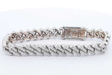 Approx. 5.96ctw Diamond Tennis Bracelet 10k White Gold 40.2 Grams Eb1024orxzsa