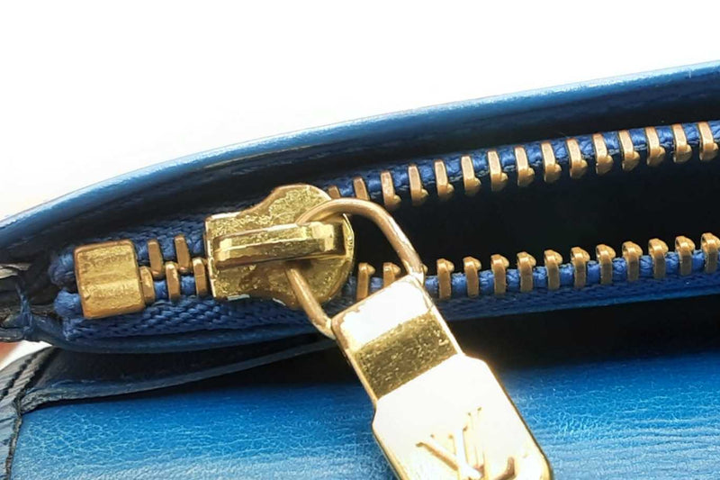 Louis Vuitton Dark Blue Epi Textured Leather Sarah Wallet Eb1224crsa