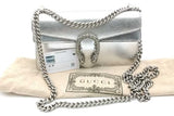 Gucci Dionysus Metallic Silver Leather Shoulder Bag Eb1026erxsa