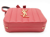 Ysl Saint Laurent Red Leather Vicky Belt Bag Sd0326orzdu
