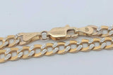 14k Yellow Gold Curb Chain Necklace 7 Grams 20 Inch Eb0326wxzsa